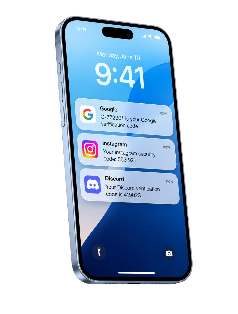 Plusieurs codes SMS reçus dans Code10